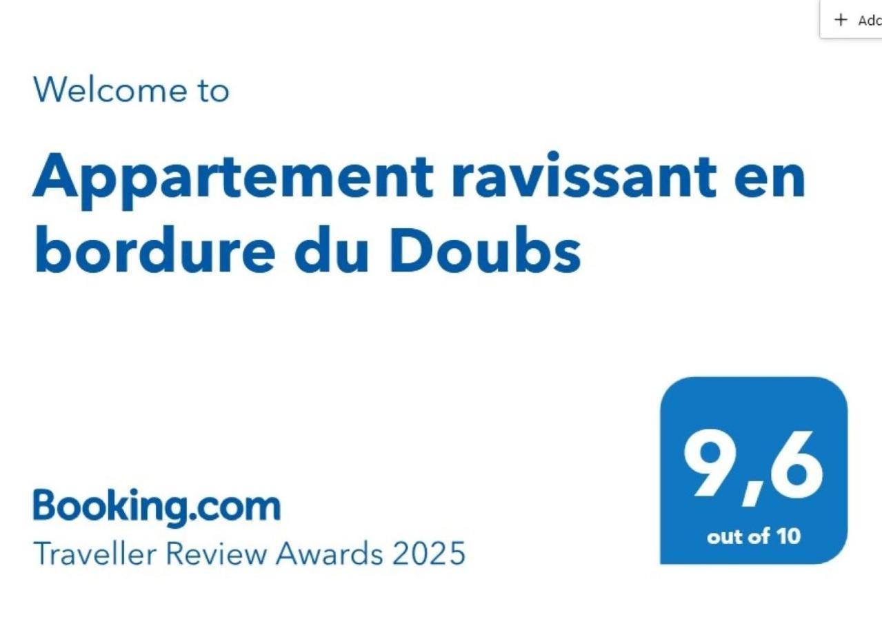 Appartement Ravissant En Bordure Du Doubs Longevelle-sur-Doubs Exterior foto